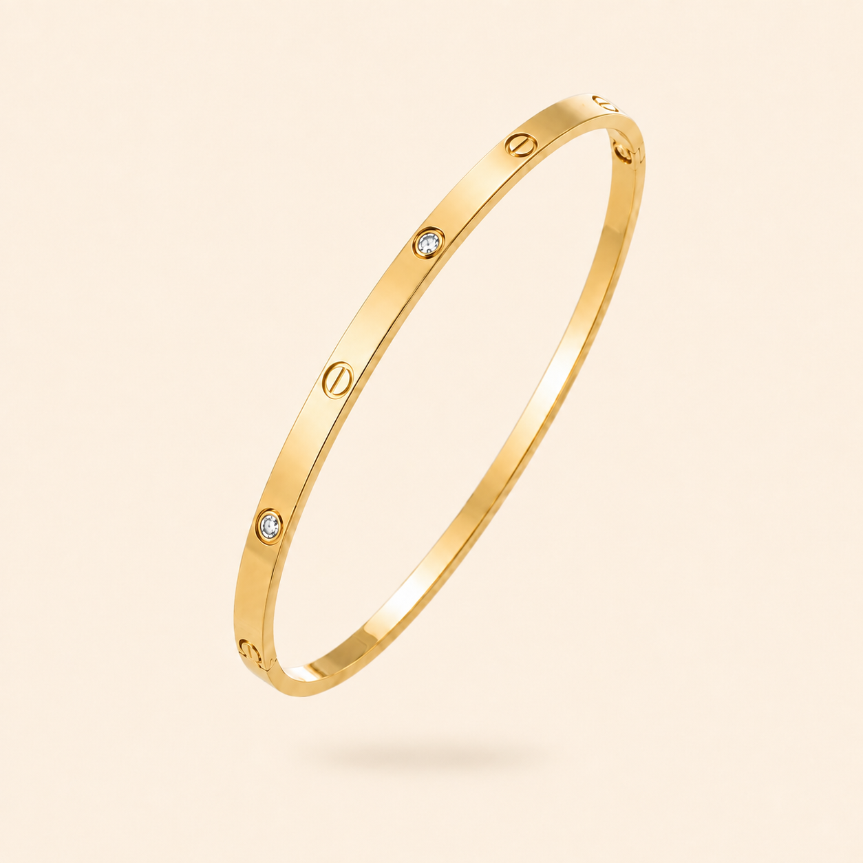 PULSERA RÍGIDA BRILLO - GOLD