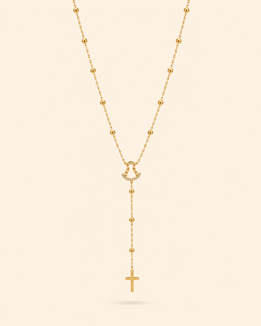 COLLAR ROSARIO ROCIO GOLD