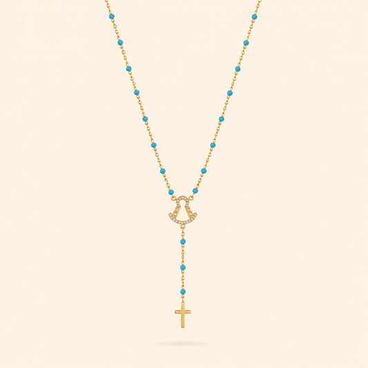COLLAR ROSARIO ROCIO COLOR - GOLD