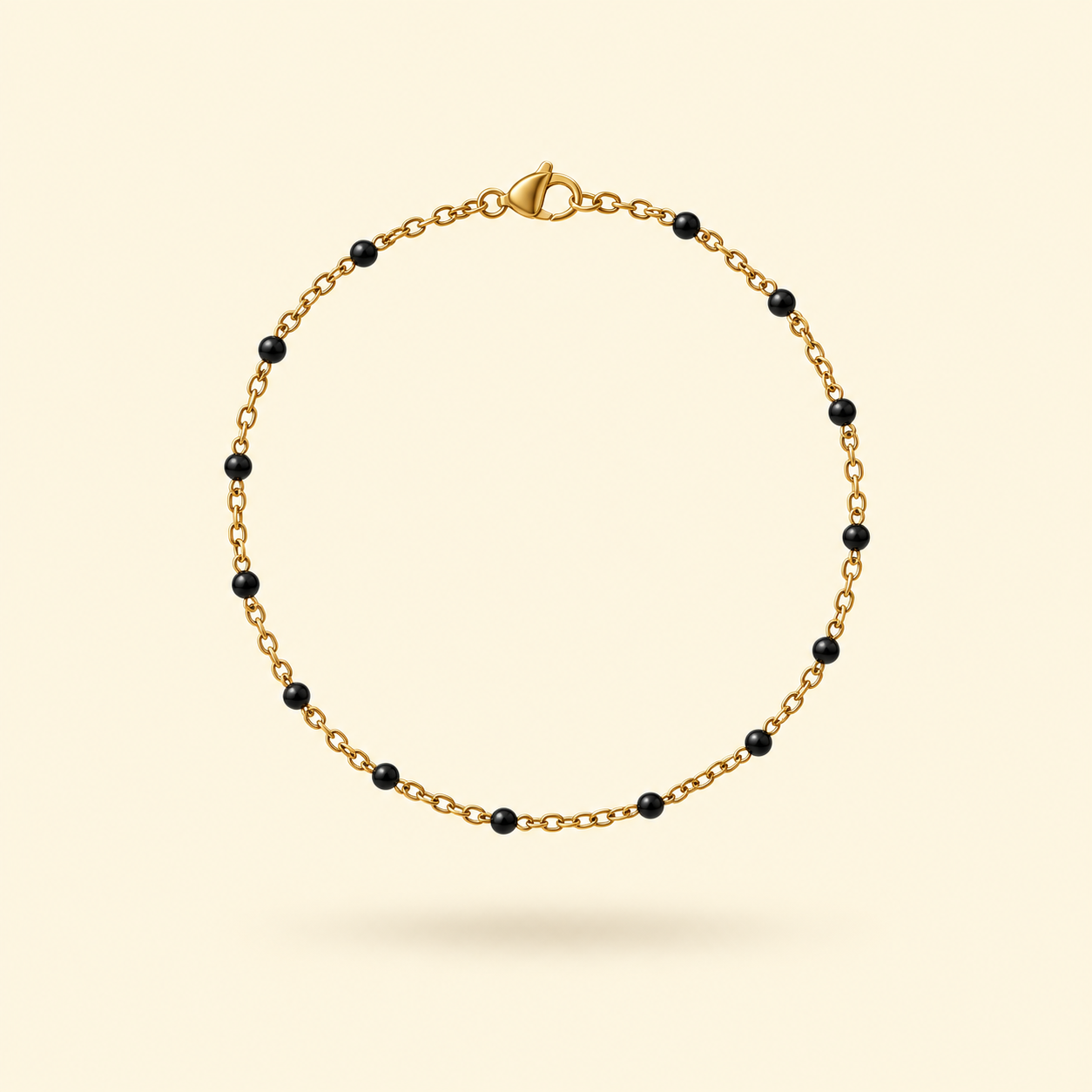 PULSERA ROSARIO COLOR - GOLD