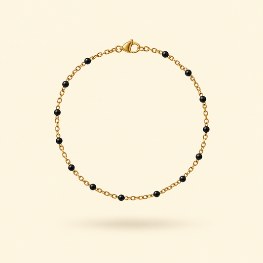 PULSERA ROSARIO COLOR - GOLD