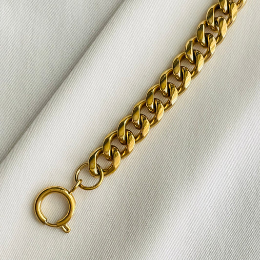 PULSERA CIERRE ESLABONES - GOLD