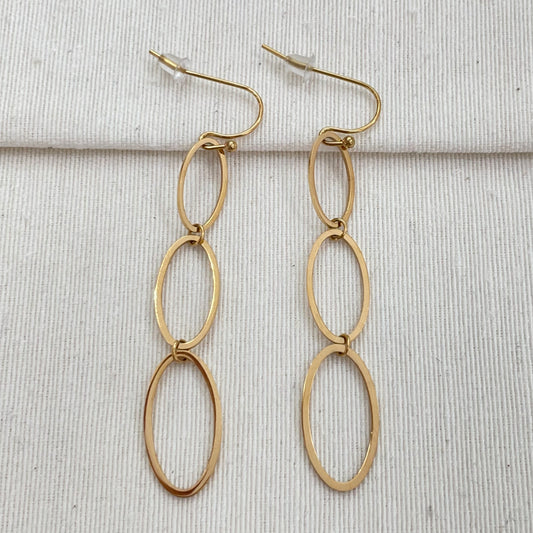 LARGOS OVALITOS - GOLD