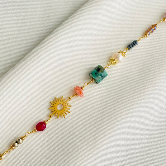 PULSERA PIEDRAS - GOLD