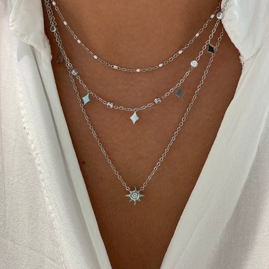 COLLAR TRIPLE  - SILVER