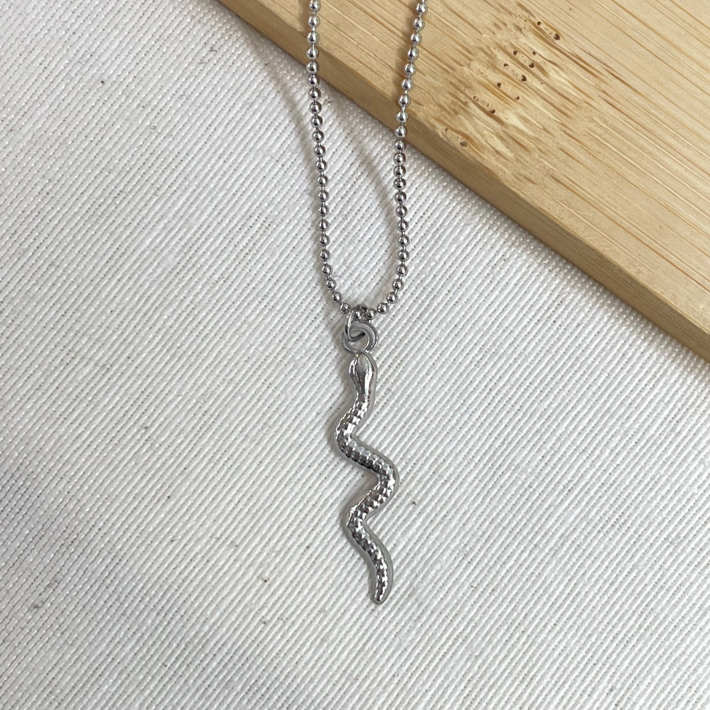 COLLAR SERPIENTE - SILVER