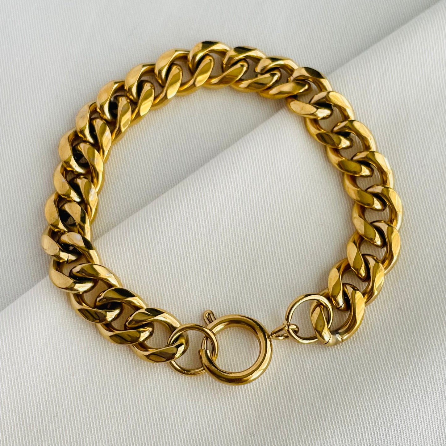 PULSERA CIERRE ESLABONES - GOLD