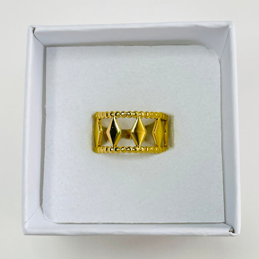 ANILLO ROMBITOS - GOLD