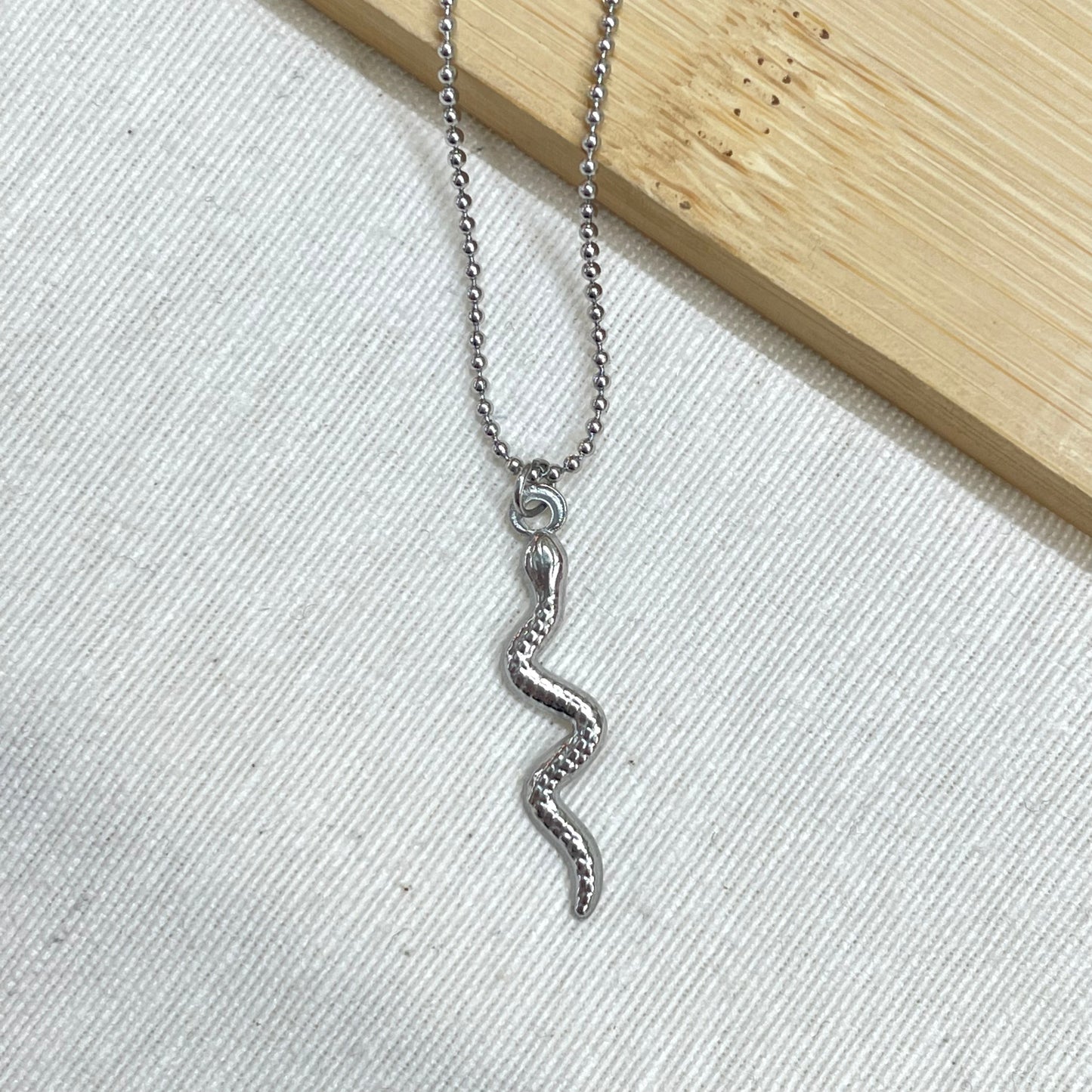 COLLAR SERPIENTE - SILVER