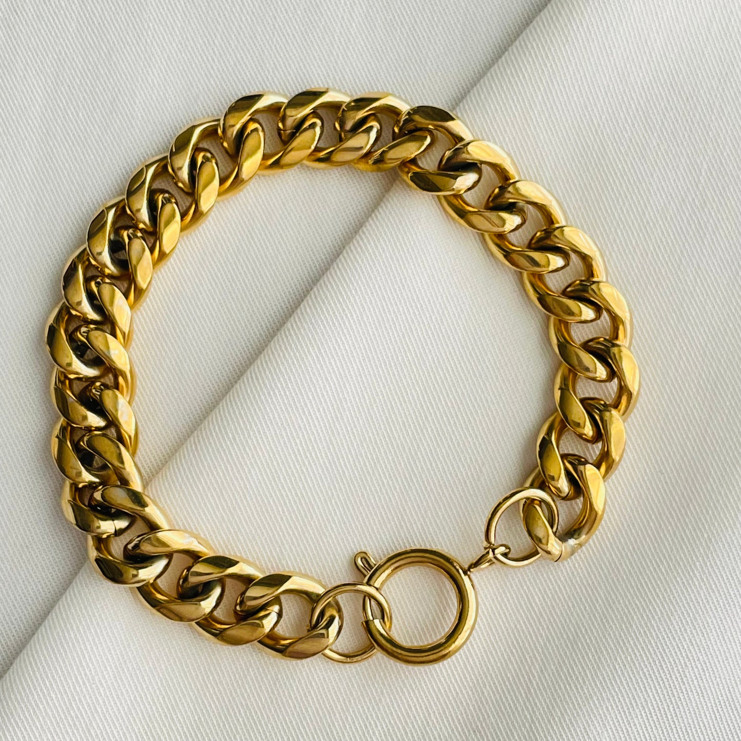 PULSERA CIERRE ESLABONES - GOLD